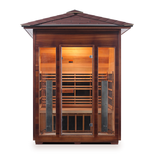 Enlighten Rustic 3 Full Spectrum Infrared Sauna