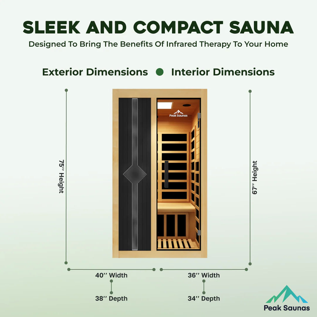 Peak Saunas Olympus 1-Person FAR Infrared Sauna