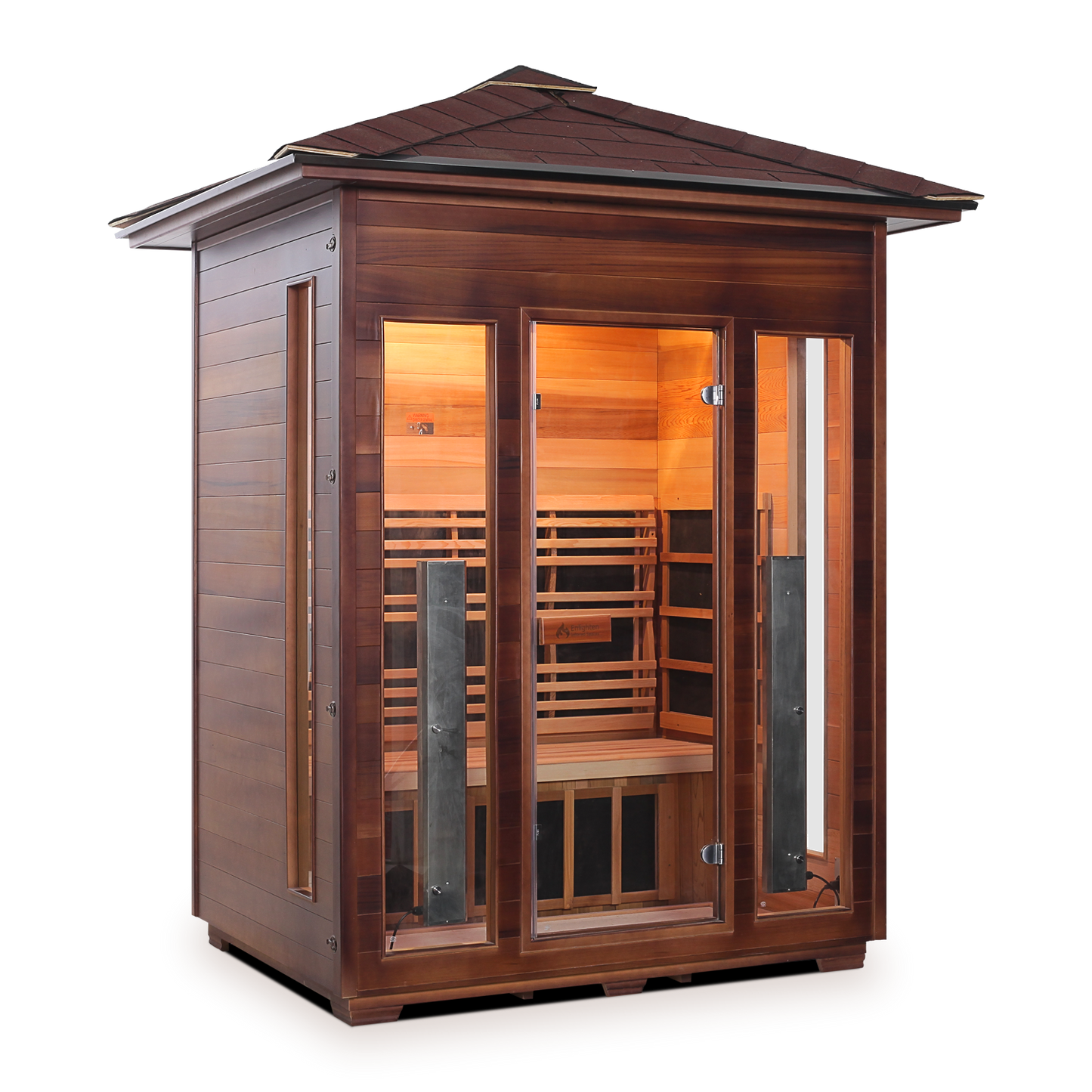 Enlighten Rustic 3 Full Spectrum Infrared Sauna