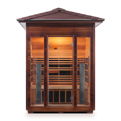Enlighten Rustic 3 Full Spectrum Infrared Sauna