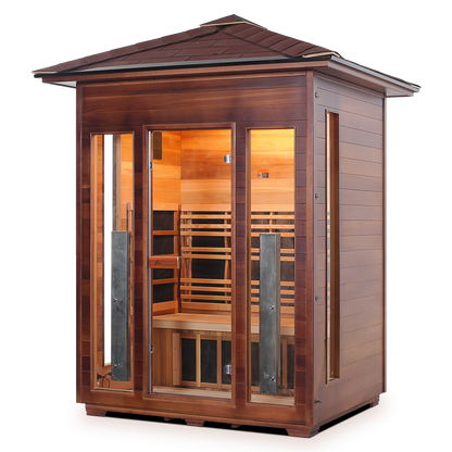 Enlighten Rustic 3 Full Spectrum Infrared Sauna